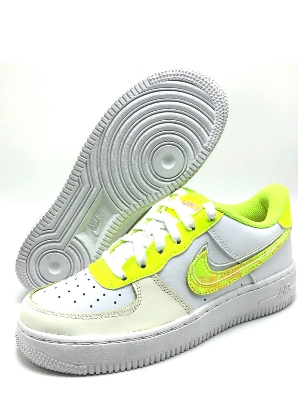 Nike Air Force 1 LV8 GS White Volt Pink Glow 6.5Y Women’s 8 AF1 Low Sneakers